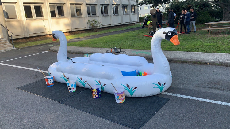 Pêche au canard gonflable signe