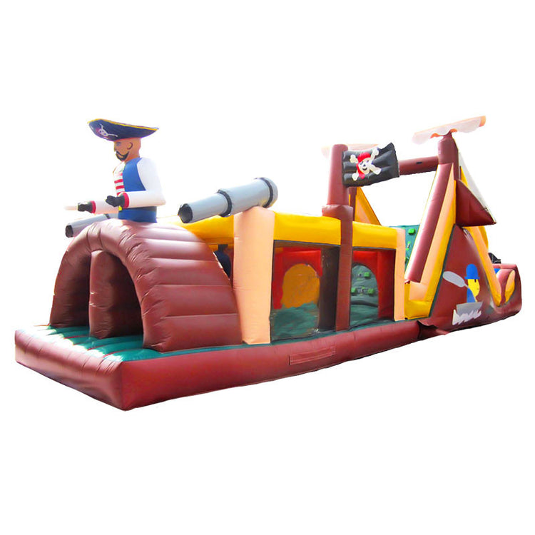 Parcours gonflable pirates